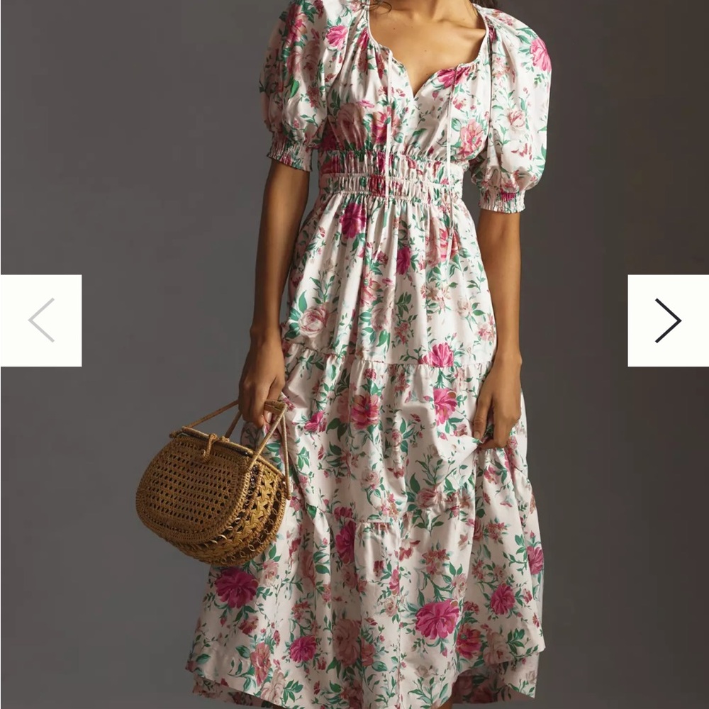 The Somerset Maxi Dress: Puff-Sleeve Edition SP NWOT